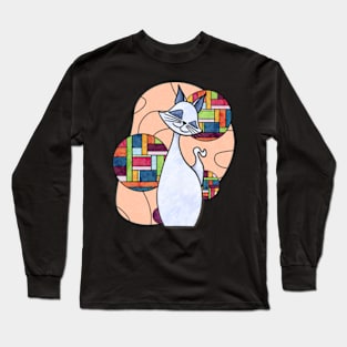 Calm and Happy Kitty Long Sleeve T-Shirt